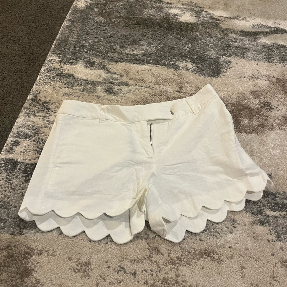 white jcrew shorts
